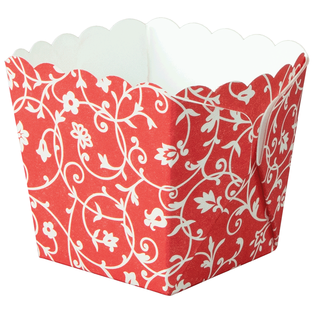 Mini-Back & Snack Box  Classico Weiß/Rot