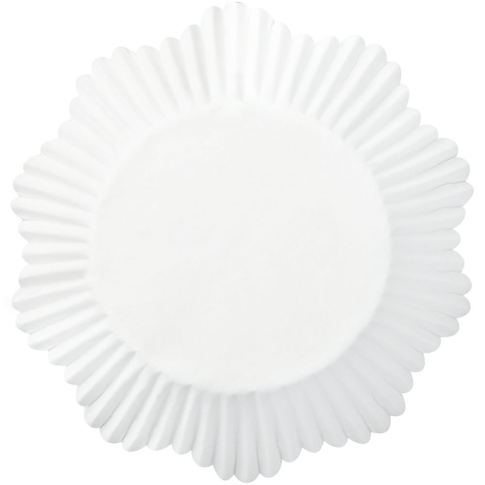 Kronenbackförmchen Weiß • 5 x 3,8 cm
