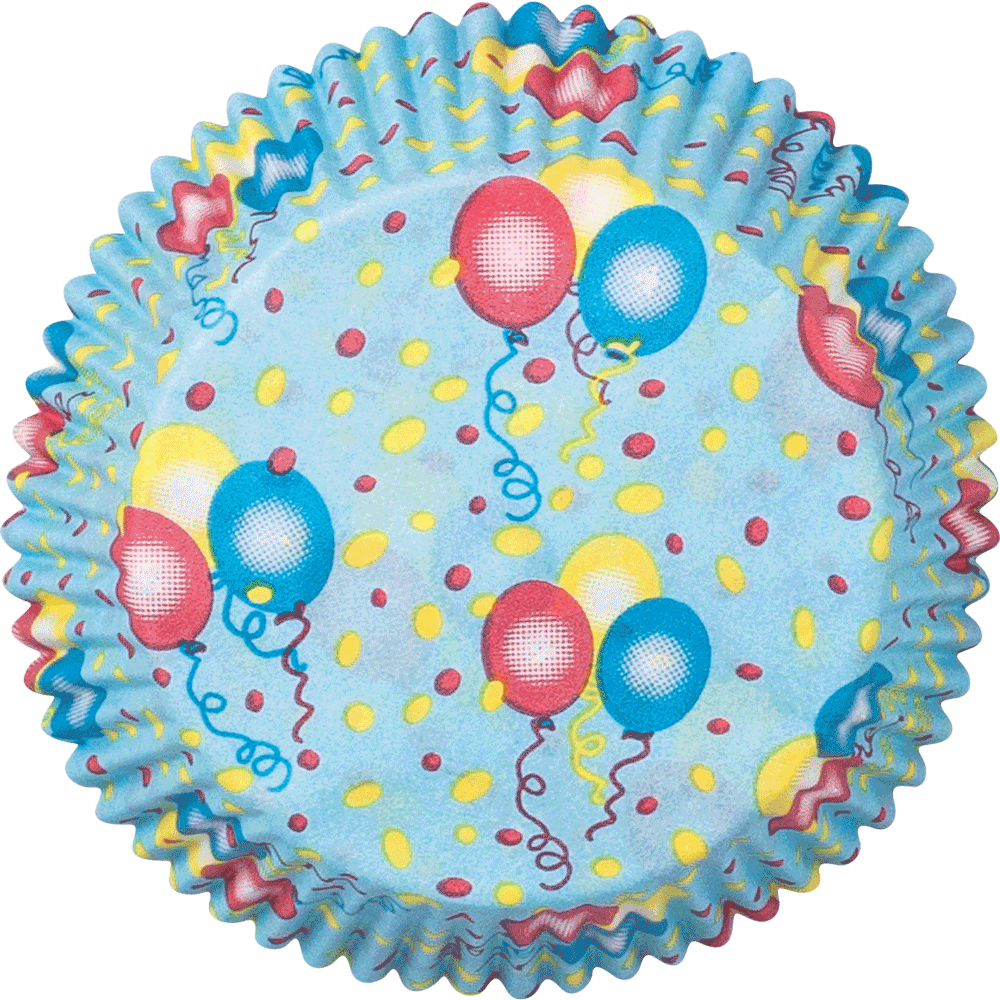 Muffinförmchen Luftballons • 5 x 2,5 cm