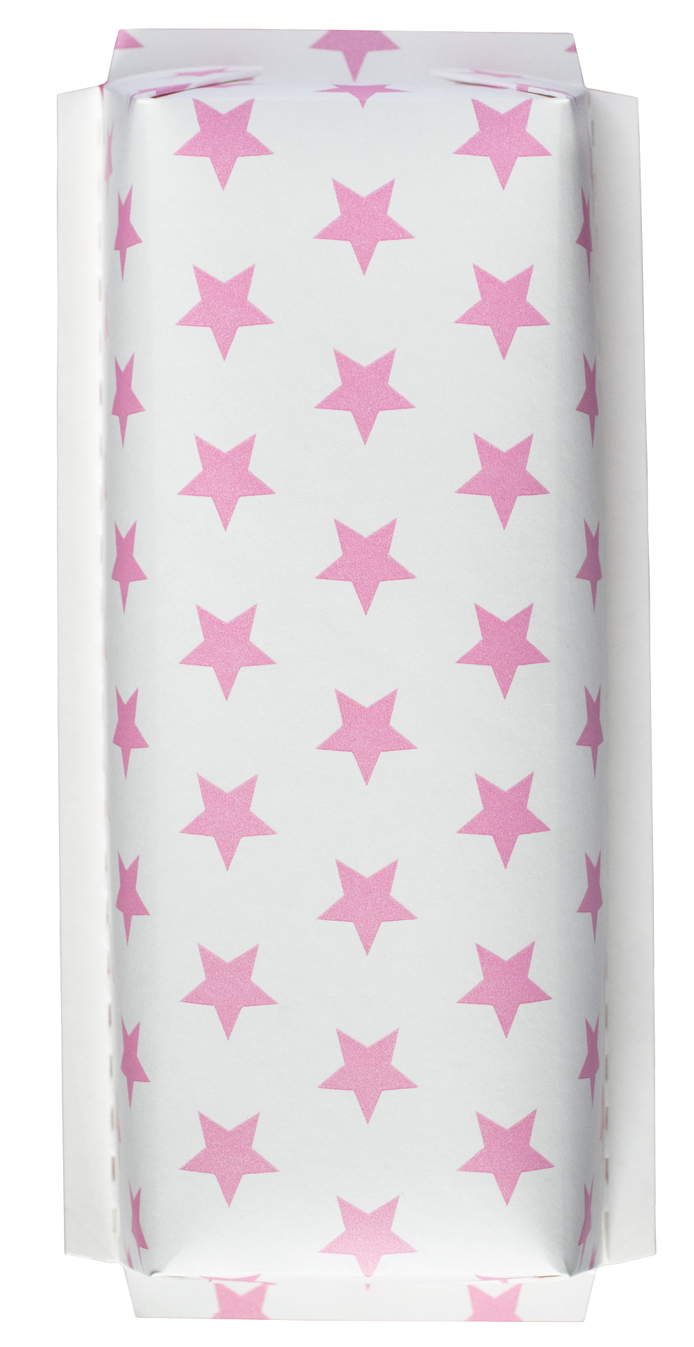 XXL-Backform Sterne rosé auf weiß, aufgestellt • 20 x 7 x 5,5 cm