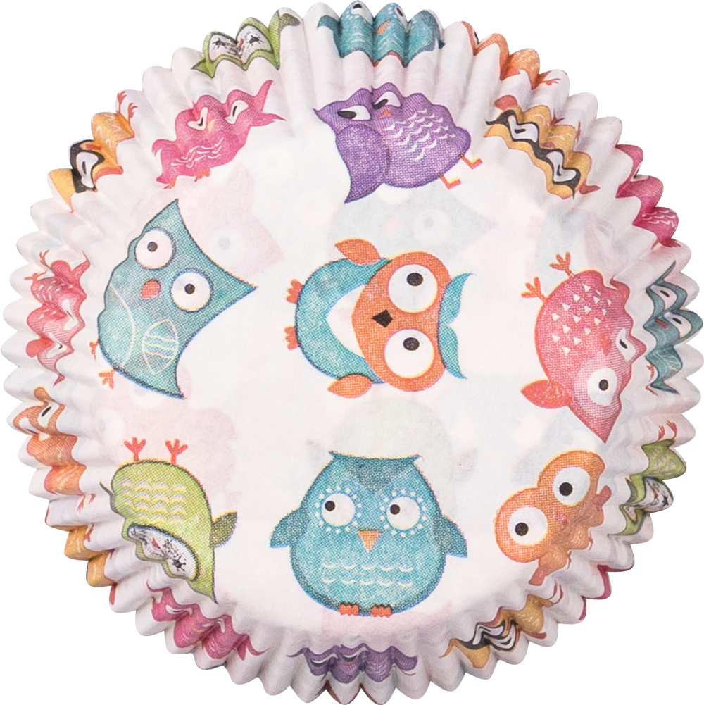 Baking cups Owl • 5 x 2,5 cm