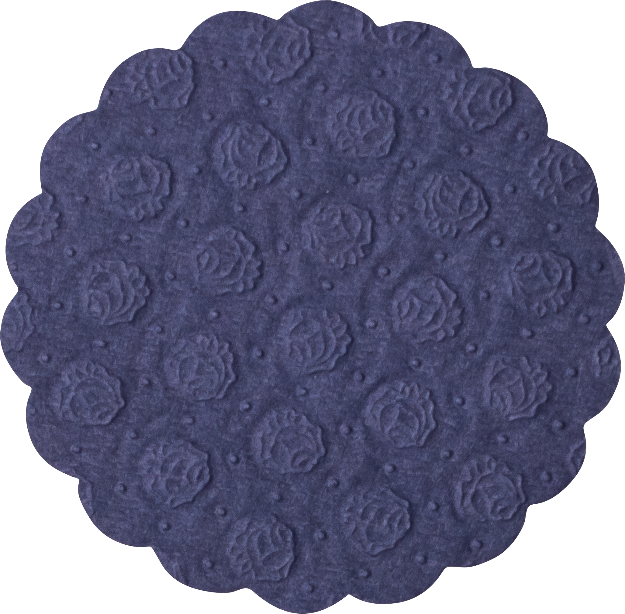 Tissue cup mats absorbent dark blue, ø 9 cm
