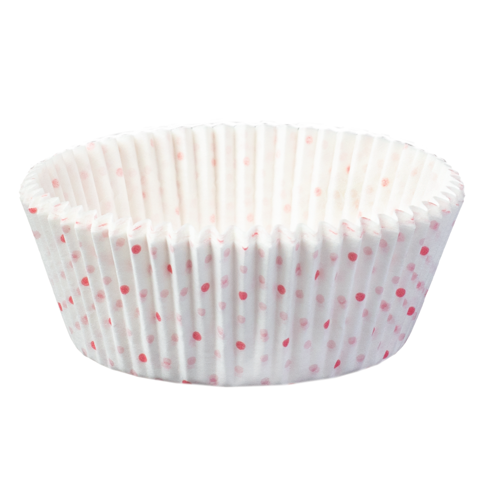 Muffinförmchen Mikropunkte rosa • 5 x 2,5 cm