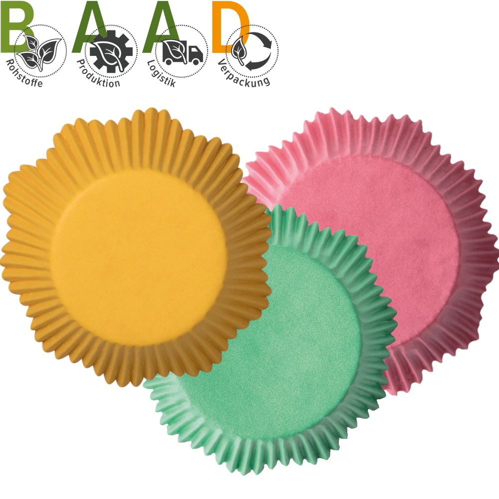 Crown baking cups colour assorted