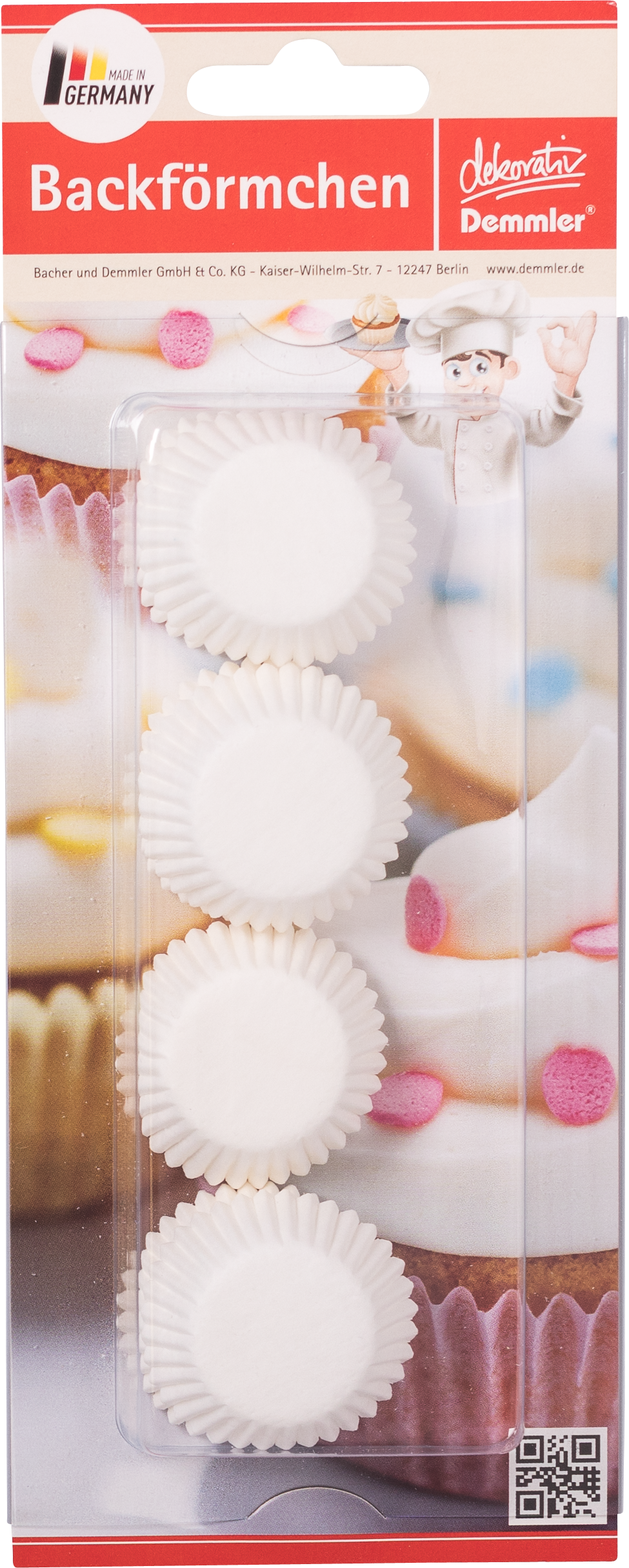 Candy cups White • 2,6 x 1,6 cm • blister pack