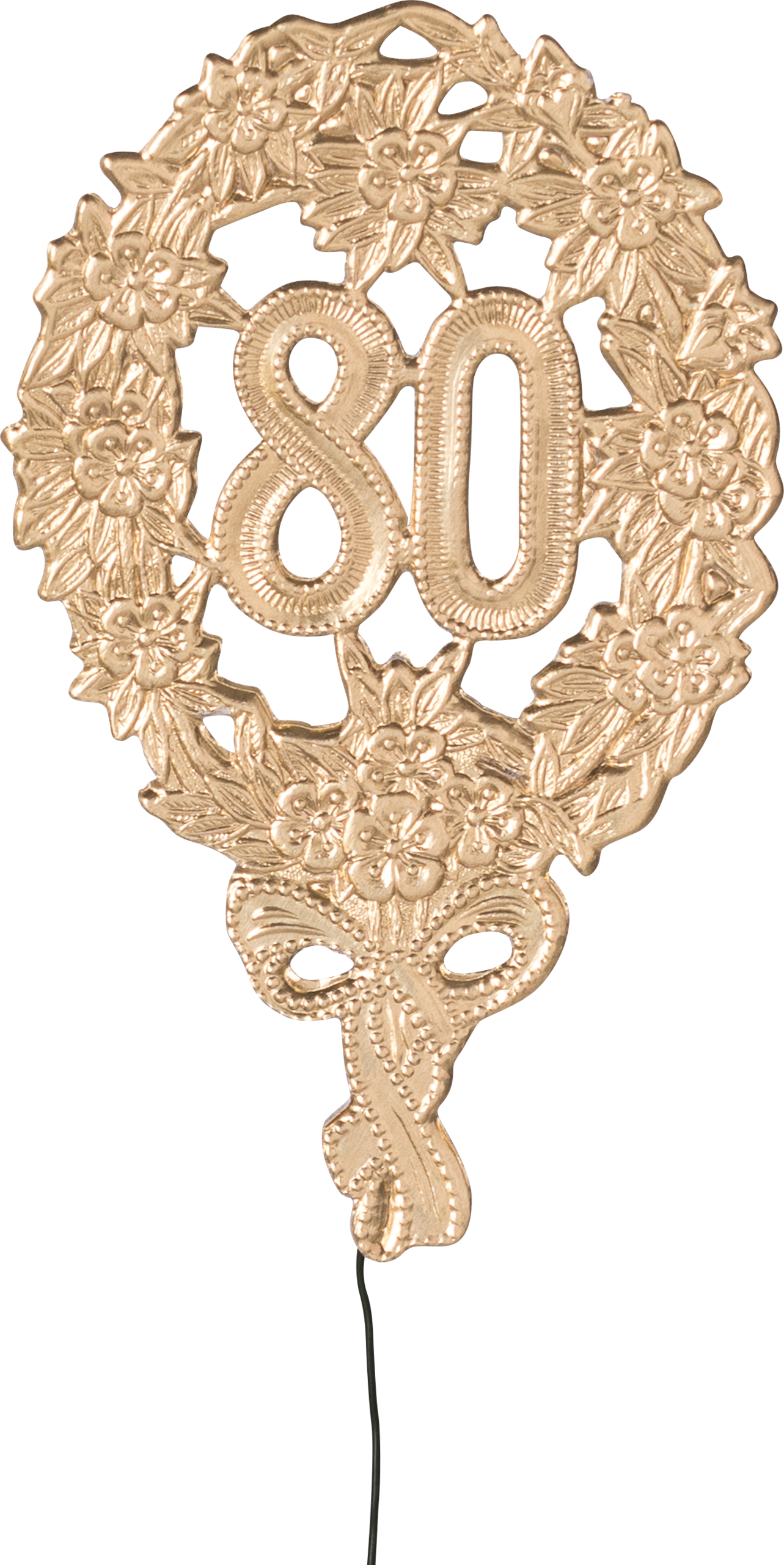 Jubiläumszahlen gold „80“, 8 x 12 cm