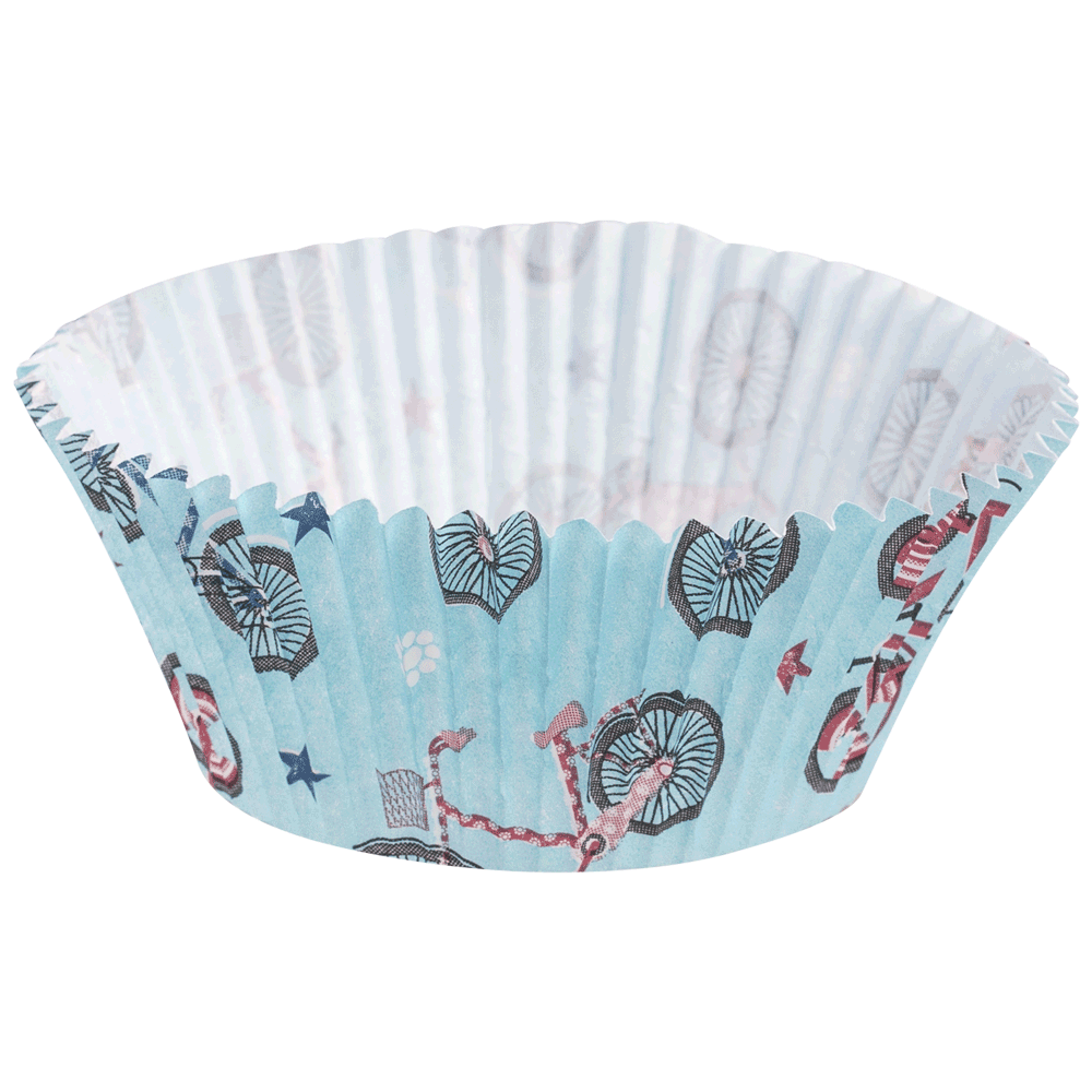 Baking cup Bicycle blue • 5 x 2,5 cm