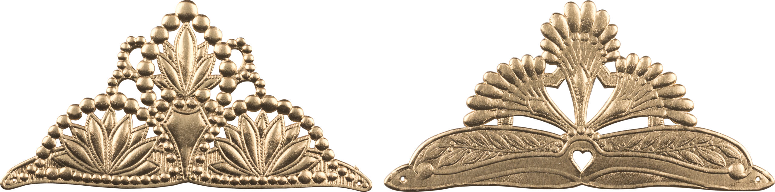 Prägeartikel Diademe sortiert gold, 17x8,5 cm