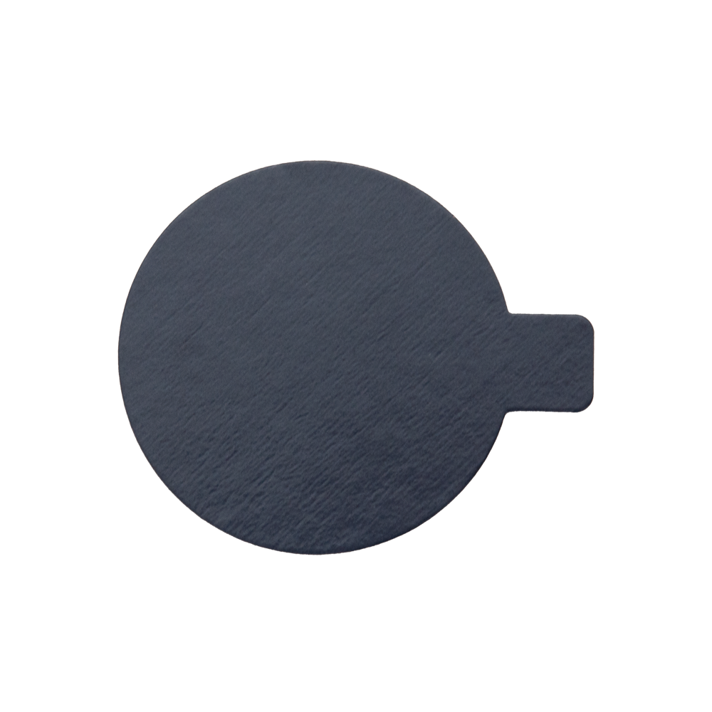 Cake board with tab Anthracite • Ø 8 cm