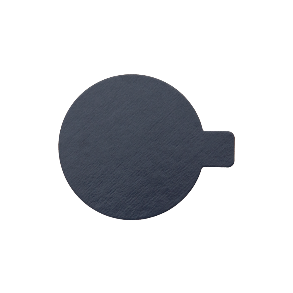 Cake board with tab Anthracite • Ø 7 cm