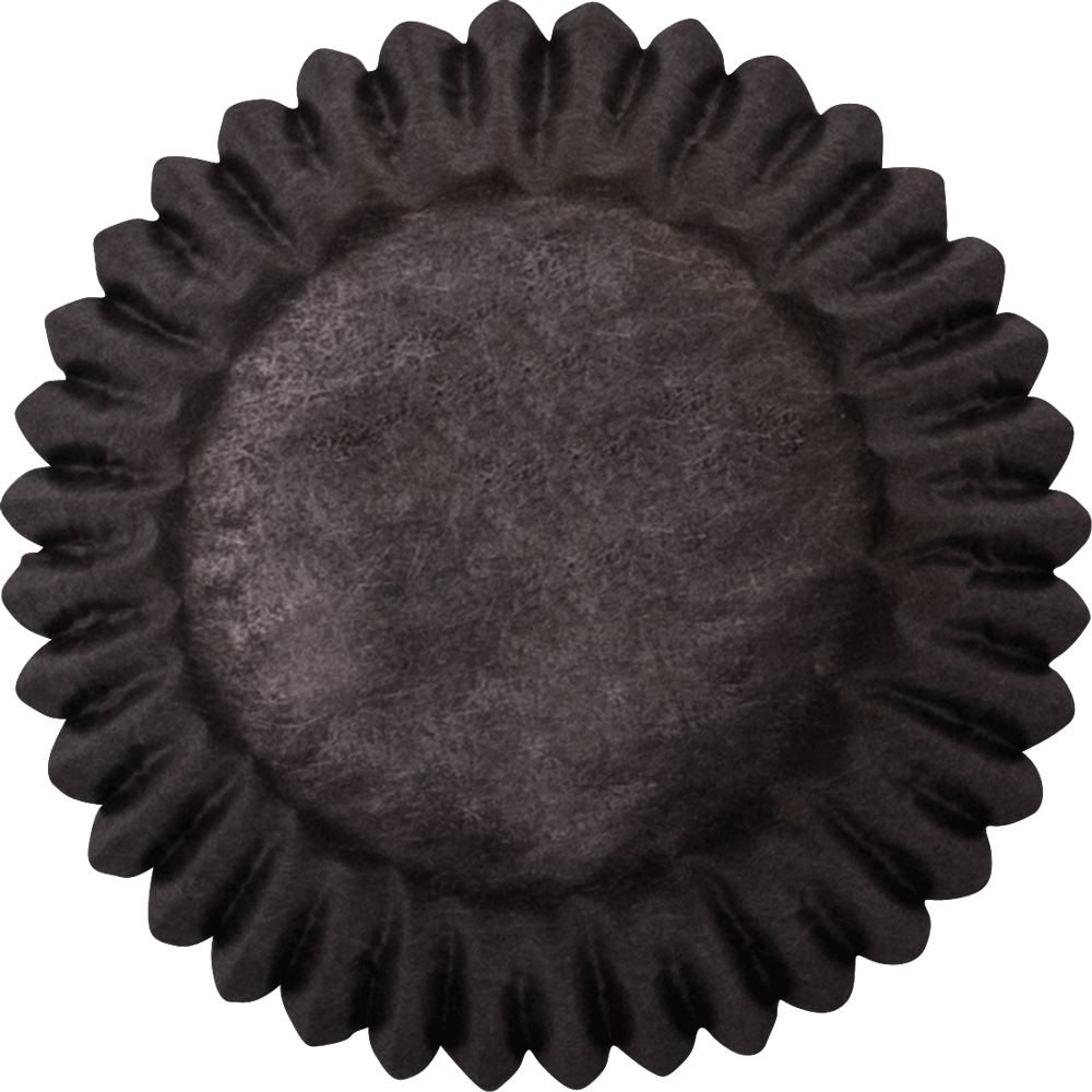Pralinenkapsel Schwarz • 2,6 x 1,6 cm