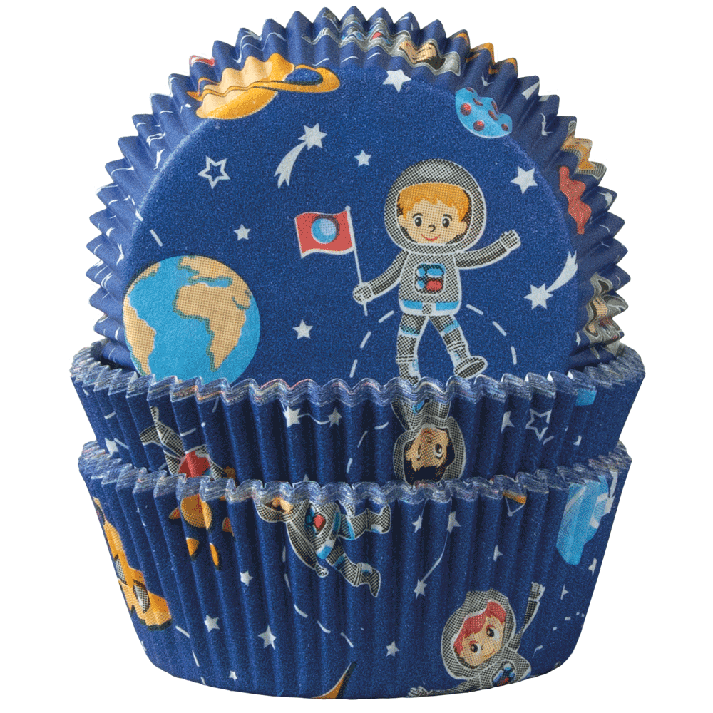 Muffinförmchen Astronauten