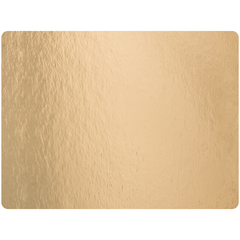 Cake board, golden • 40 x 30 cm, angular