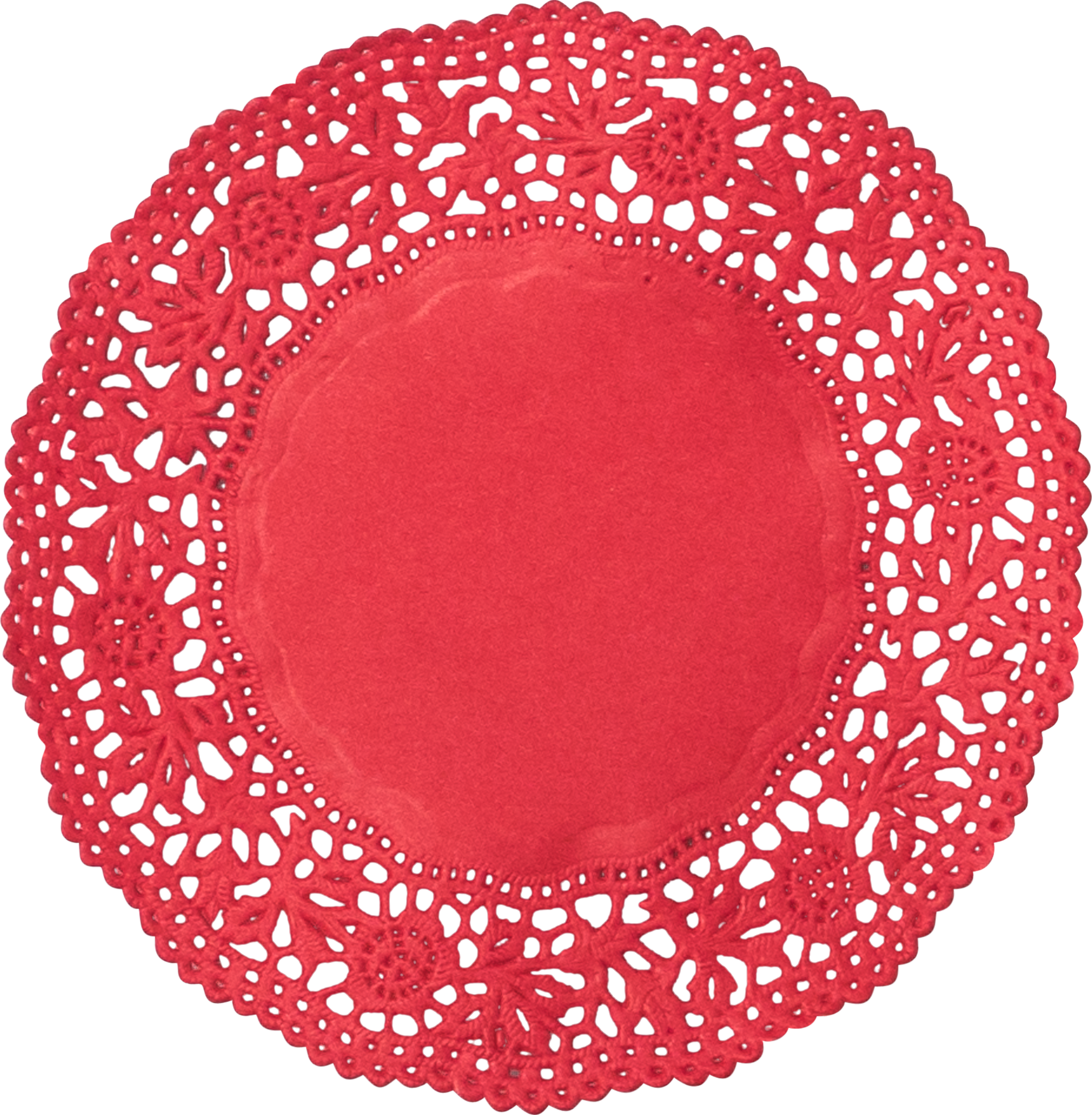 Cup doilies red, ø 10 cm