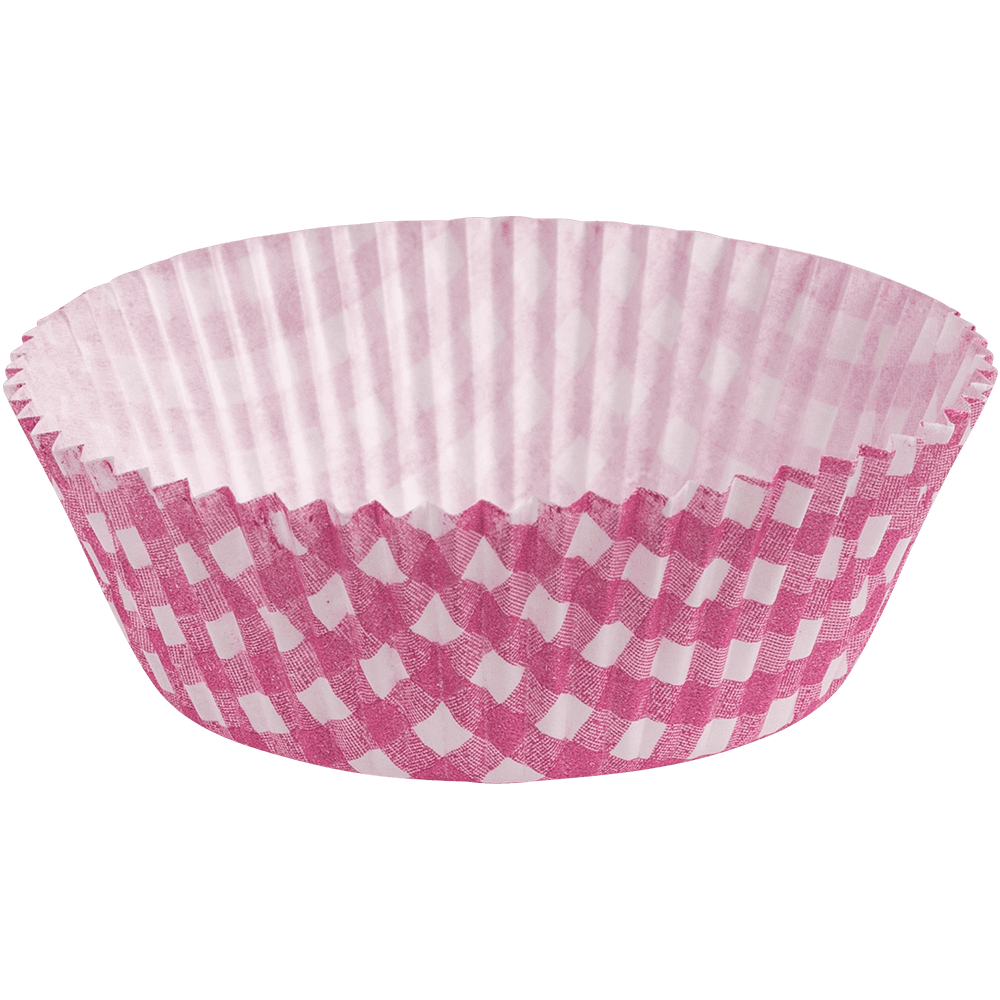 Baking cups Vichy pink • 5 x 2,5 cm 