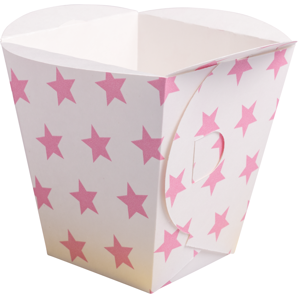 XL baking & snack box stars colour assorted, plano