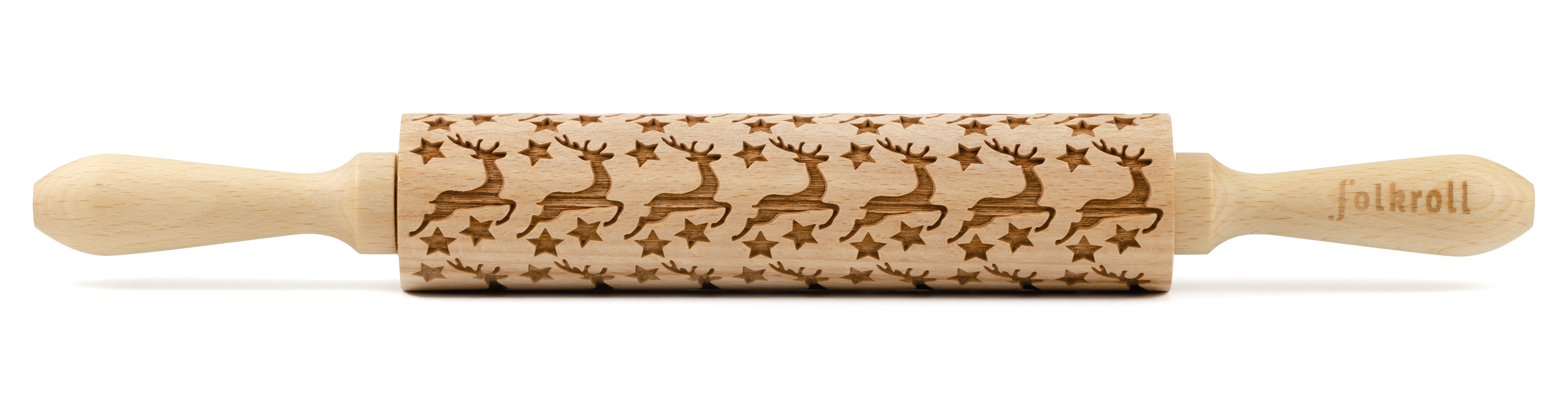 Dough Roller Reindeer Stars 37cm