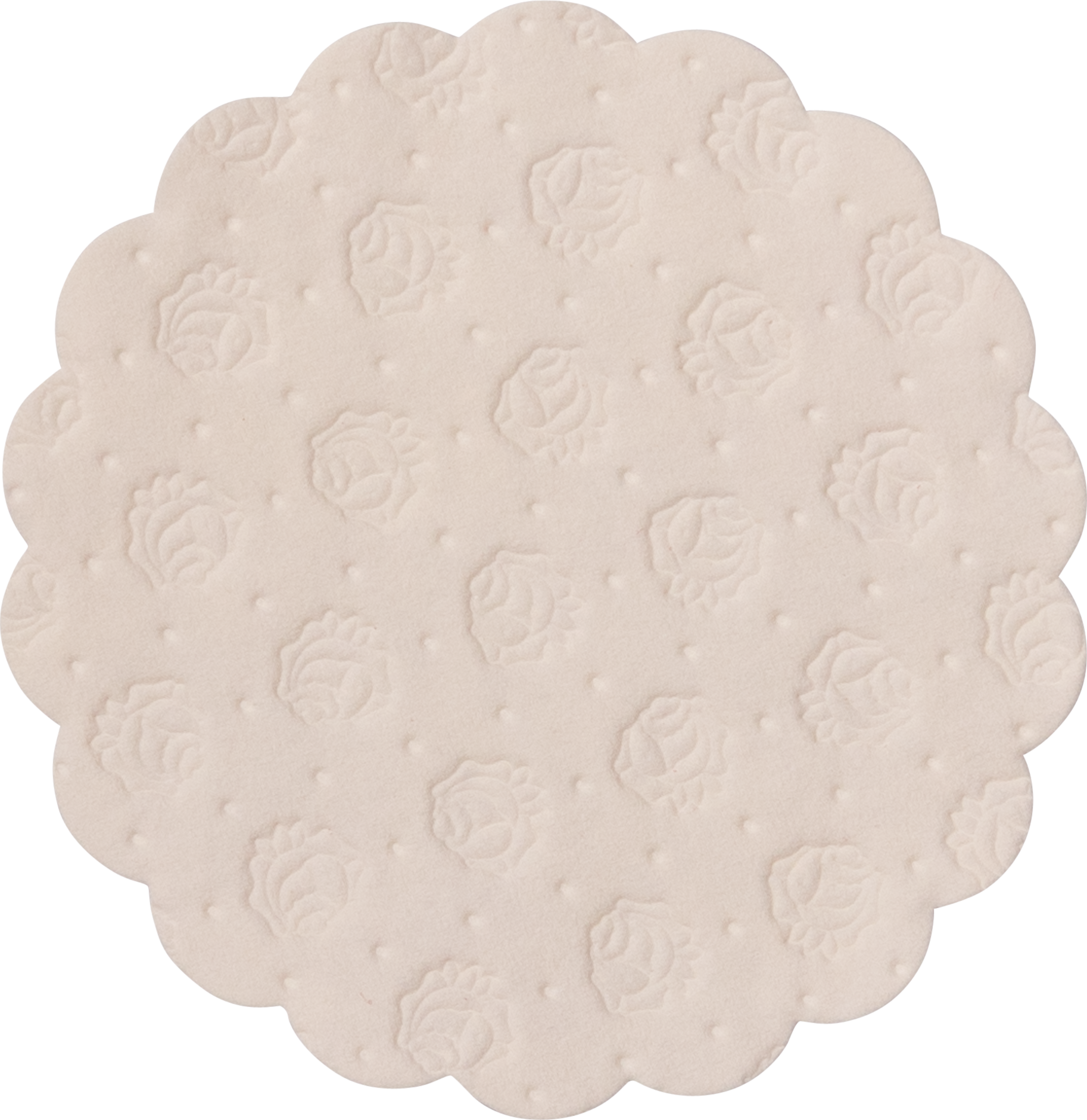 Tissue cup mats absorbent chamois, ø 9 cm