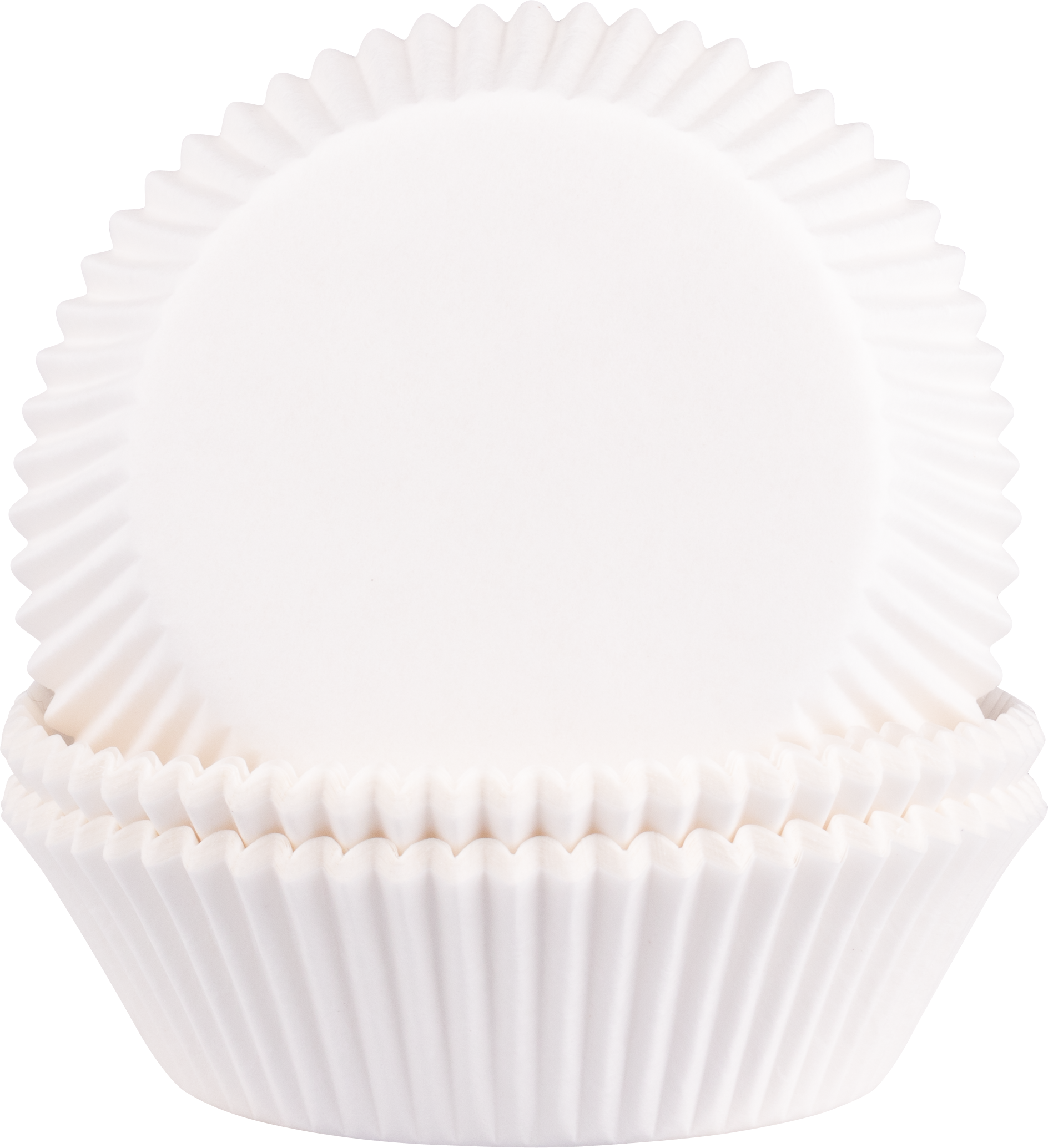 Baking cup white, 6x 2,7 cm 