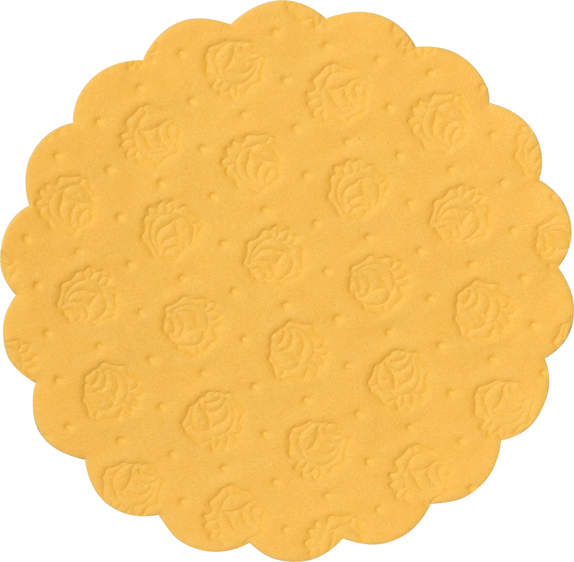 Tissue-Tassendeckchen gelb, ø 9 cm