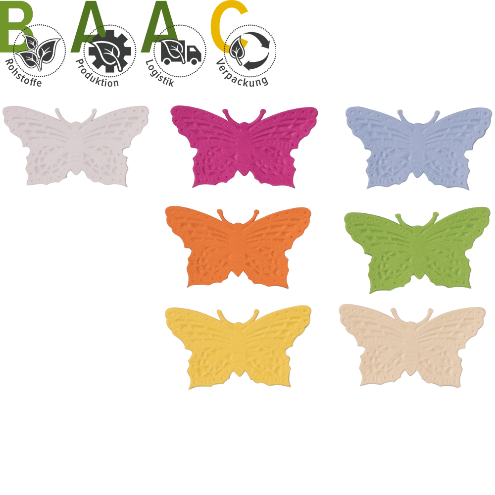 Streuartikel Schmetterling farbig sortiert, 4 x 6,5 cm