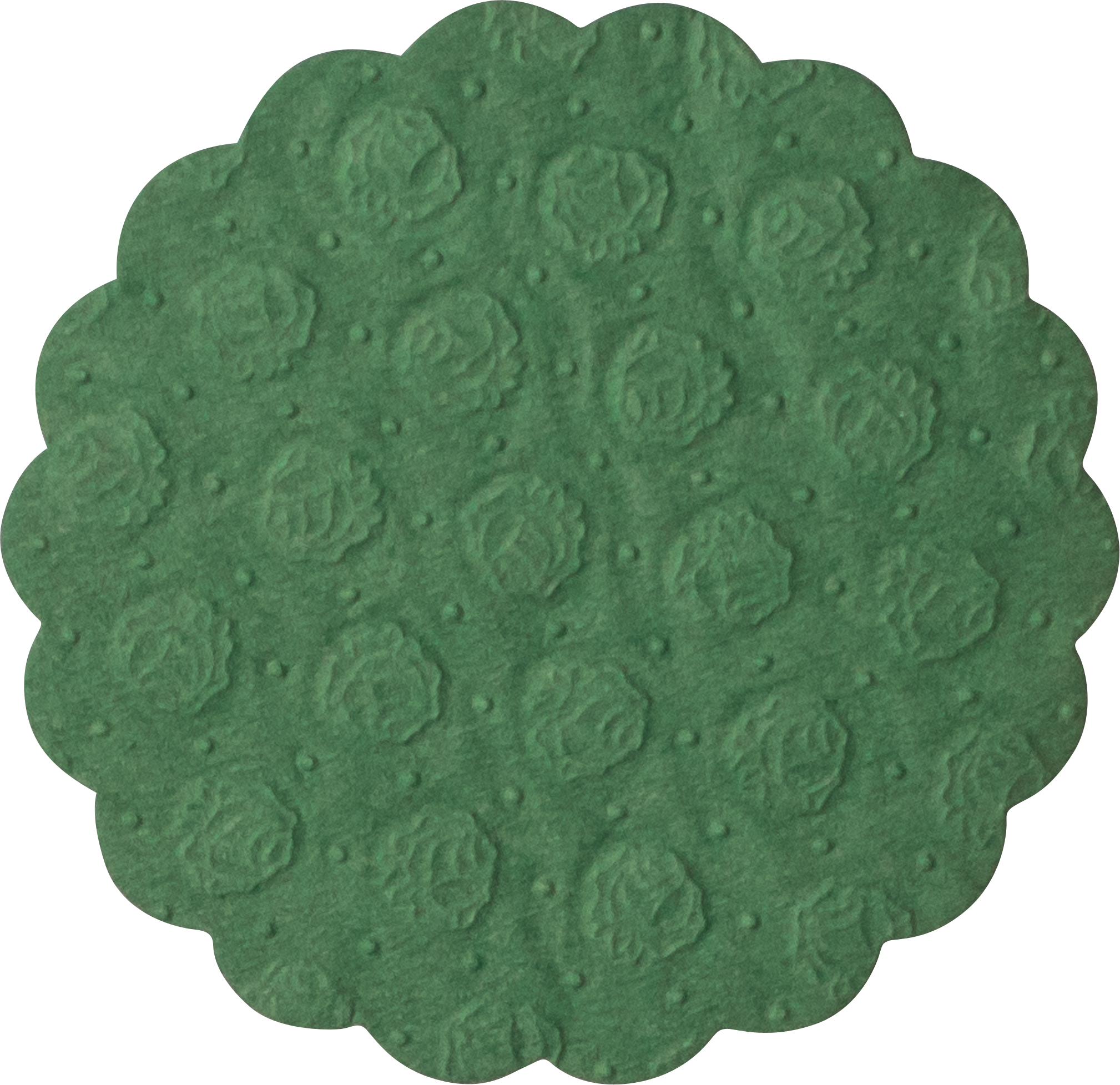 Tissue-Tassendeckchen dunkelgrün • Ø 9 cm