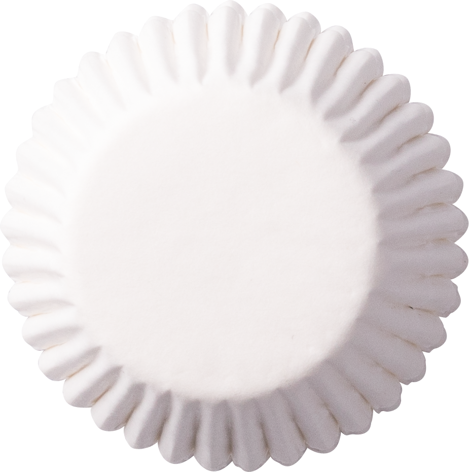 Baking cup white, 2,8 x 1,6 cm 