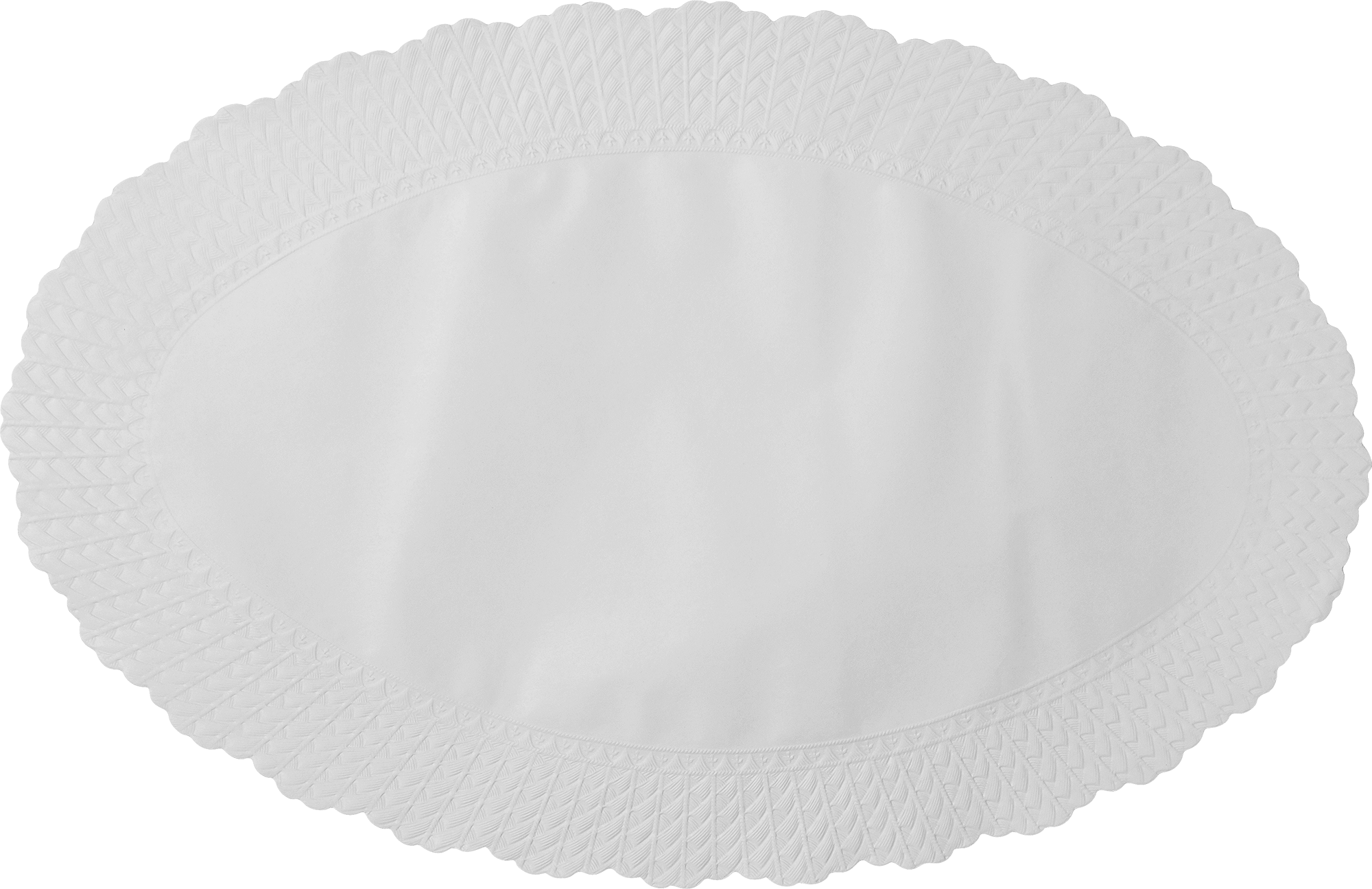 Plattenpapier oval, 36 x 23 cm
