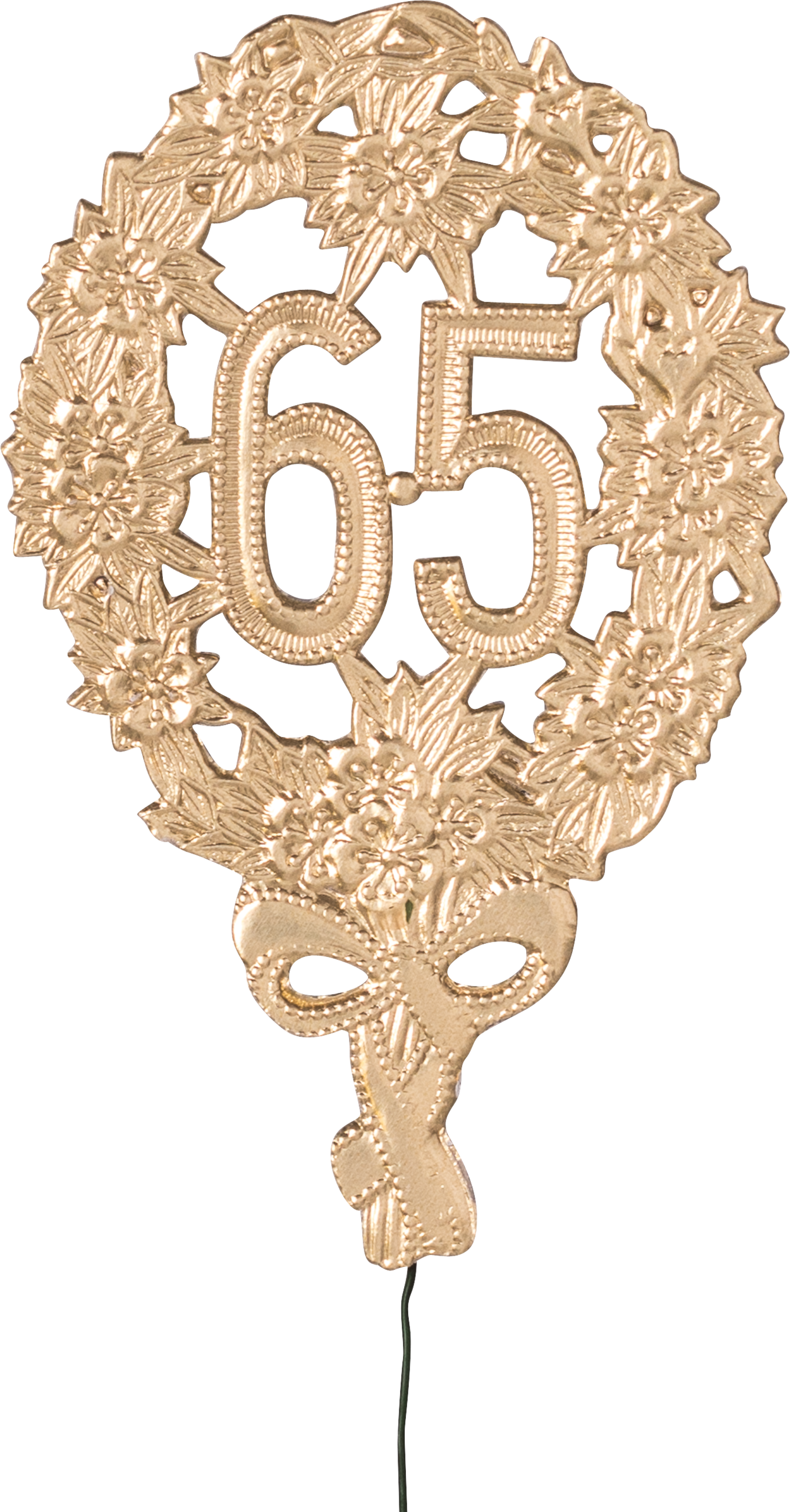Jubiläumszahlen gold „65“, 8 x 12 cm