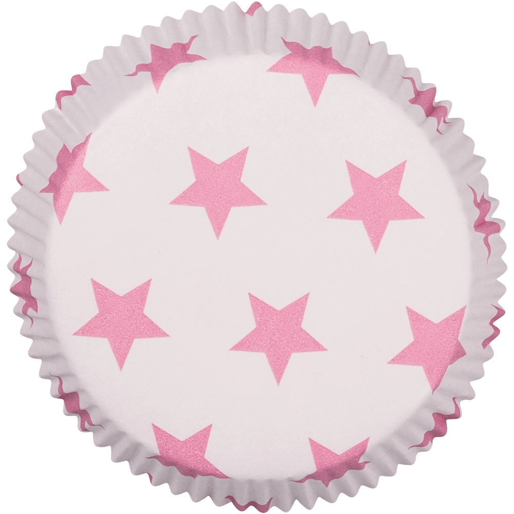 Tartlet baking pan Stars rose on white, extra stable • 7,5 x 2 cm