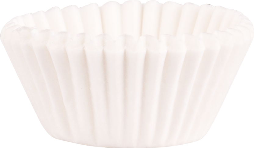 Pralinenkapsel Weiß • 2,4 x 1,6 cm