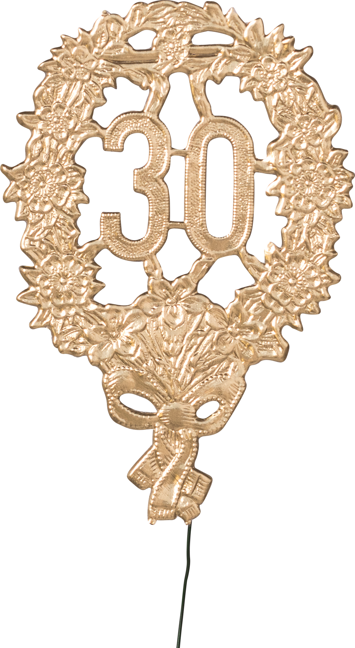 Jubiläumszahlen gold „30“, 8 x 12 cm