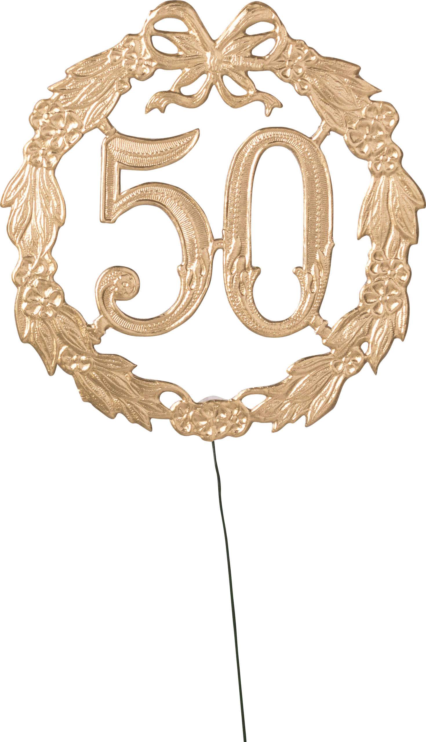 Anniversary shields/ number "50" gold, Ø 13 cm