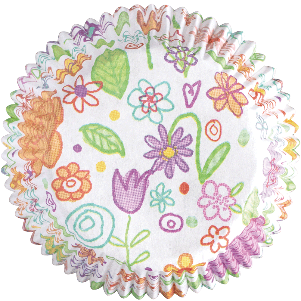 Muffinförmchen Blumenwiese  • 5 x 2,5 cm