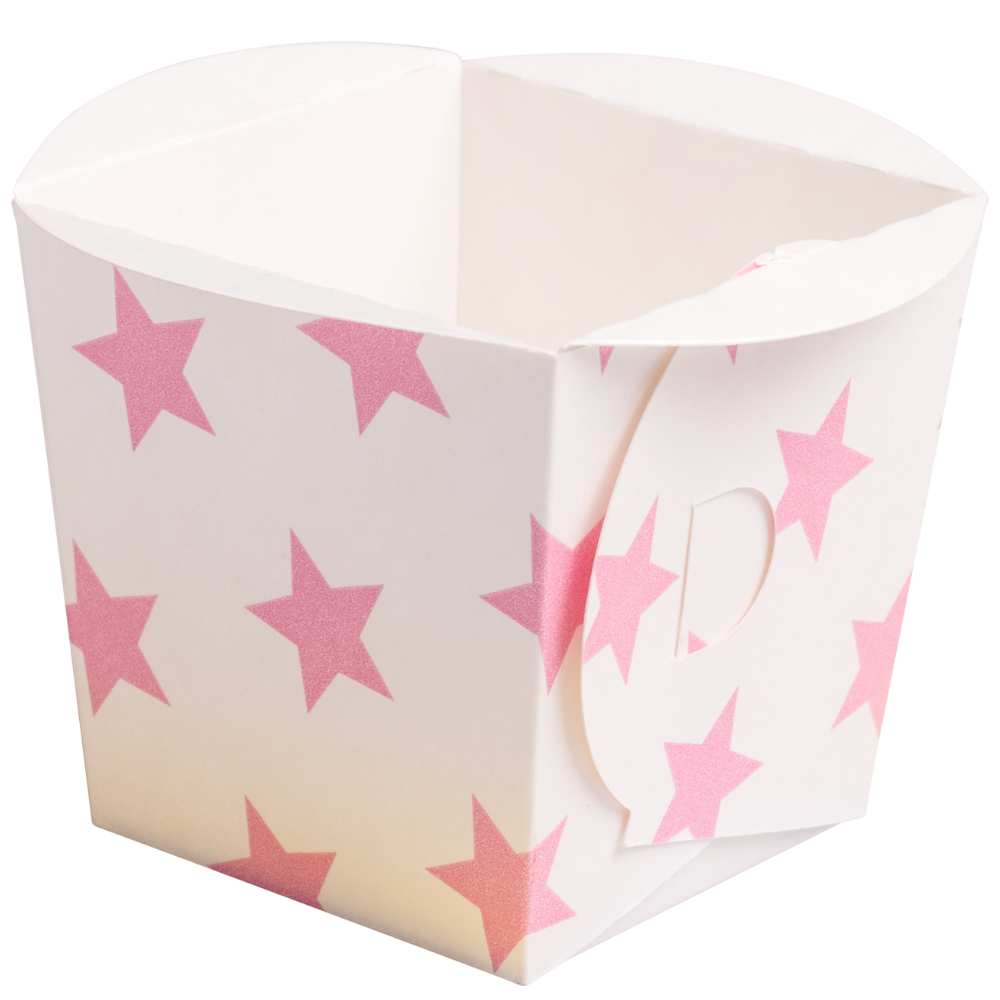 Mini baking & snack box stars colour assorted, plano