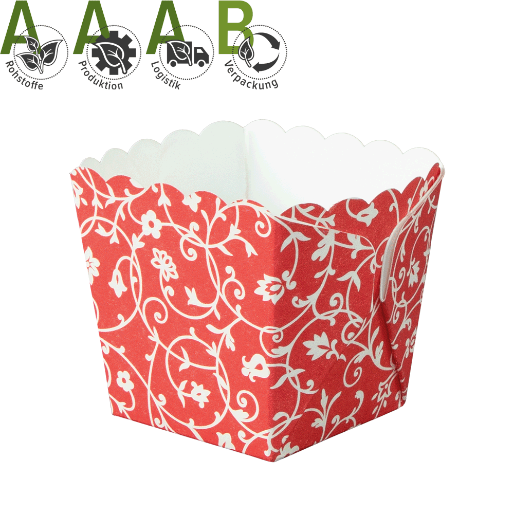 Mini Baking & Snack Box White dots on red