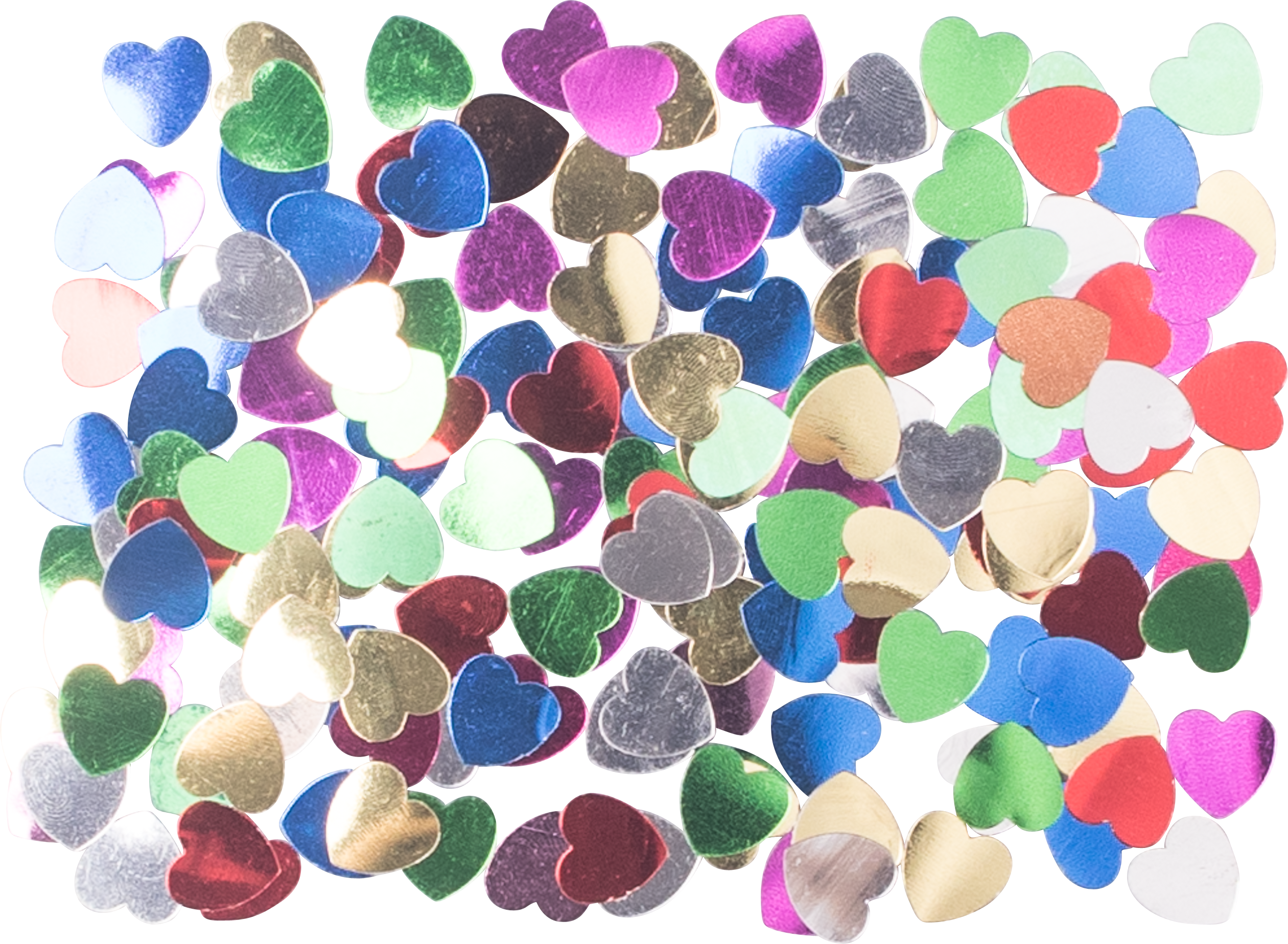 Confetti heart assorted colours, 1,3 cm