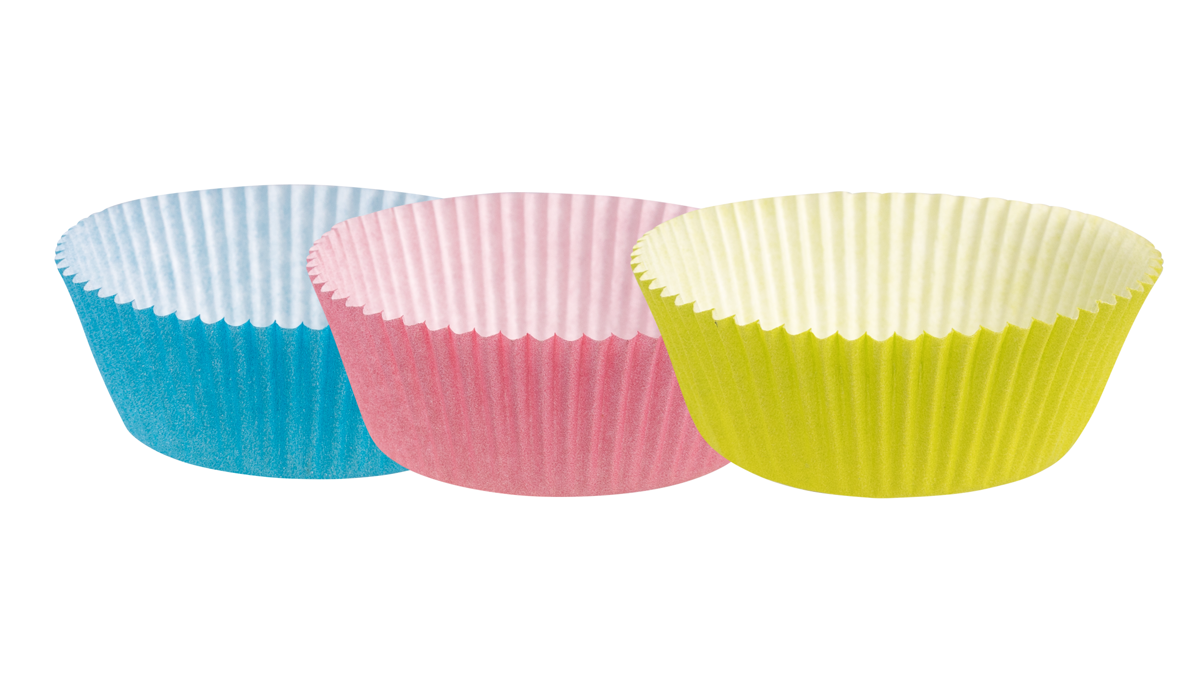 Muffinförmchen farbig sortiert • 5 x 2,5 cm