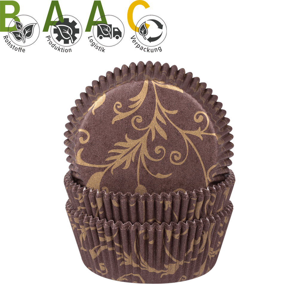 Baking cup Classico Gold/Brown