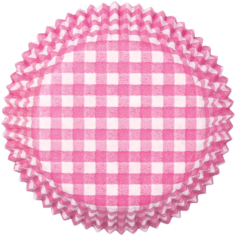 Muffinförmchen Vichy pink • 5 x 2,5 cm