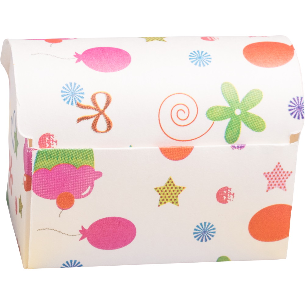 Present box happy birthday, 7 x 4,5 x 5,5 cm